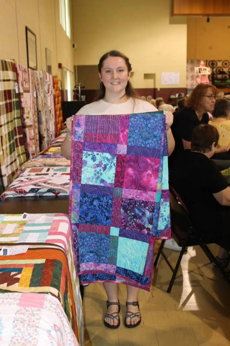 Ella Thomas of Lebanon, Ky., was the very first quilt winner. She chose “Rich in Color.” Ella Thomas of Lebanon, Ky., was the very first quilt winner. She chose “Rich in Color.”