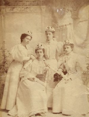 Standing: Rebecca Lancaster (Mrs. Ernest Bonurant), Teresa Jenkins (Sr. Ursula) Seated: Lelia Kohl (Sr. Angela), Ada Hite (Sister William) 