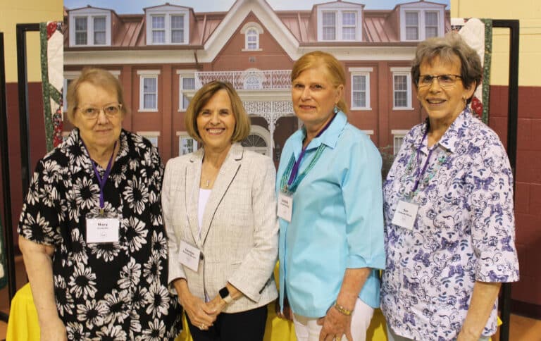 Class of 1965, from left, Mary Costello, Carolyn Hancock Marren, Judith Kranz-Donley and Sue Timbrook O’Bryan.