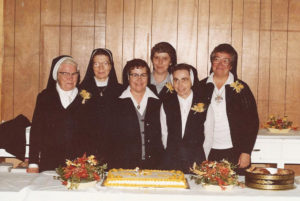 In 1981, the Ursuline Sisters celebrated 25 years of serving in tiny San Fidel, N.M., first going there in 1956. Pictured here, from left, are Sisters Mary Paula Hundley, Robert Ann Wheatley, Marie Brenda Vowels, Michael Ann Monaghan, Charles Marie Coyle and Sara Marie Gomez.