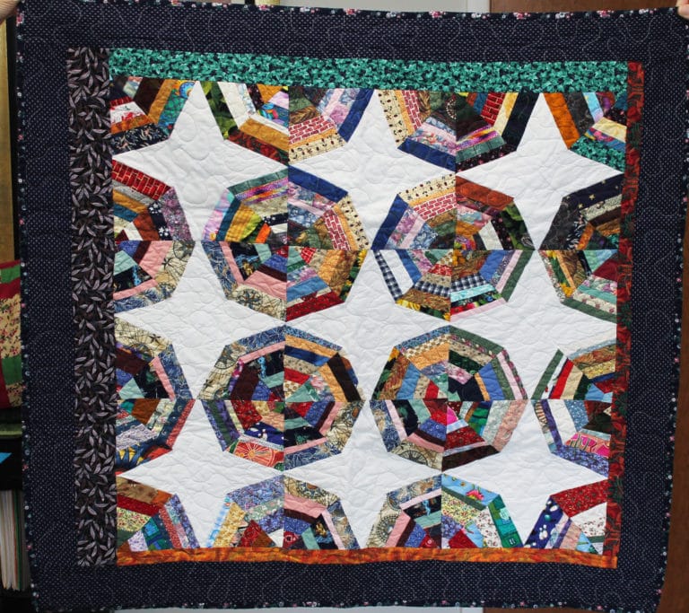 #86 Quilted Web; 37x40; $75