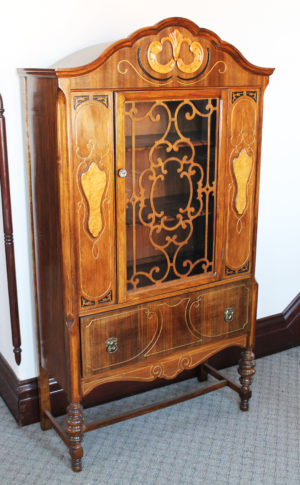 Antique matching china cabinet