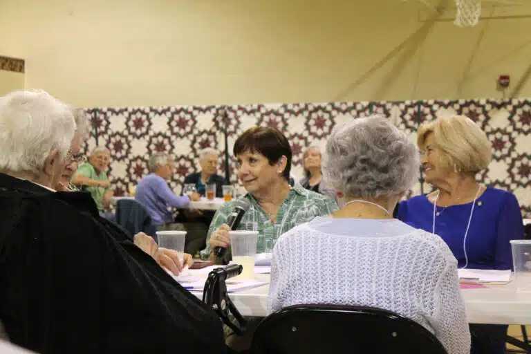 Associate Bonnie Marks Owensboro shares what she wrote about coming back to the Mount. At right is Associate Carol Hill of Leitchfield. Associate Bonnie Marks Owensboro shares what she wrote about coming back to the Mount. At right is Associate Carol Hill of Leitchfield.