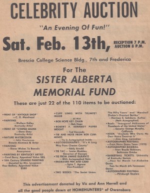 Birkhead, Sr. Alberta Scholarship Fund Advertisement 1971