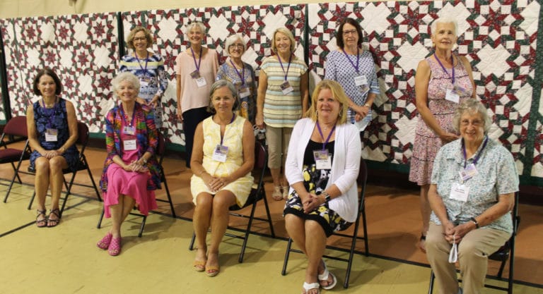 The class of 1970 is, seated from left, Elaine Jones Richards, Joy Tichenor Mitchell, Mary Agnes Hoerter Allgeier, Carolyn Graves Beam and Loretta White Hamby; standing from left are Paula Wethington Garman, Faye Hoffman McDonough, Jennifer Speaks McGee, Lora Ochsner Roederer, Rebecca Henderson McCarty and Kathy Ford Young.