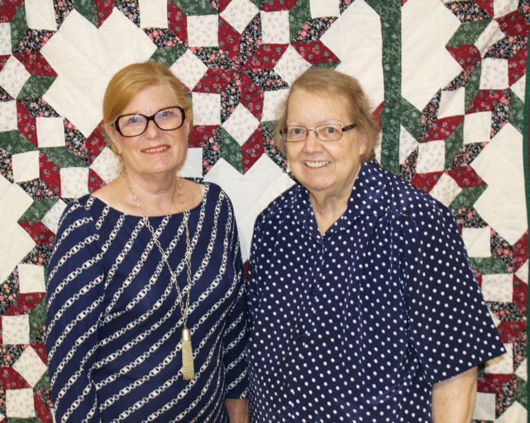 The class of 1965 is, from left, Judith Kranz Donley and Mary Costello.
