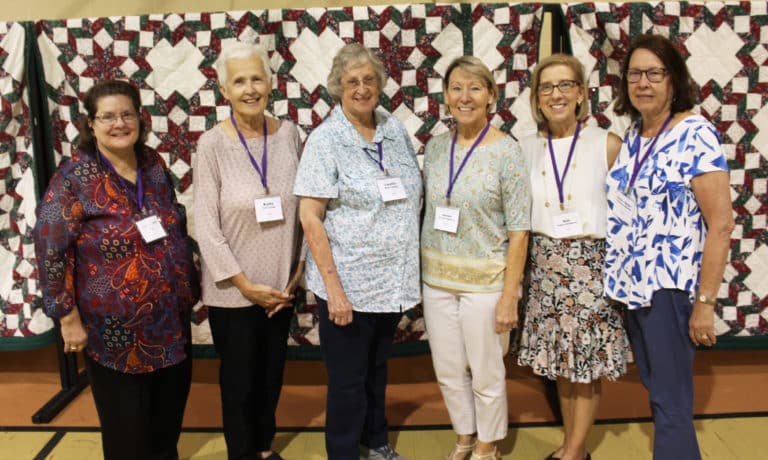 The class of 1970 is, from left, Chris Beets, Kathy Ford Young, Loretta White Hamby, Denice Ochsner Roederer, Beth Calhoun Henderson and Becky Henderson McCarty.