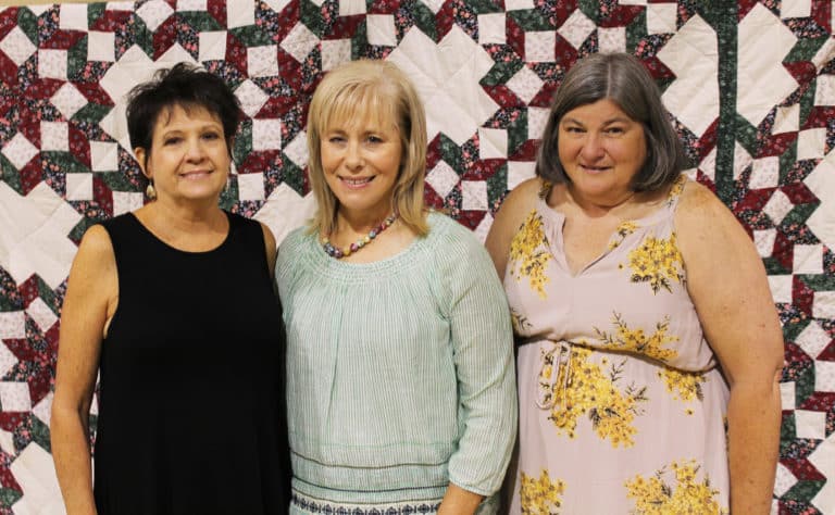 The class of 1974 is, from left, Karen Calhoun McCarty, Vickie Bickett Gibson-Groce and Laquita McIntyre McCarty.