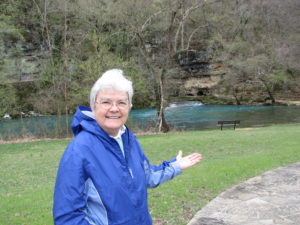 One of Sister C.J.’s favorite pastimes is to visit the Current River near her home in Van Buren, Mo. (Might make a nice promo picture also)