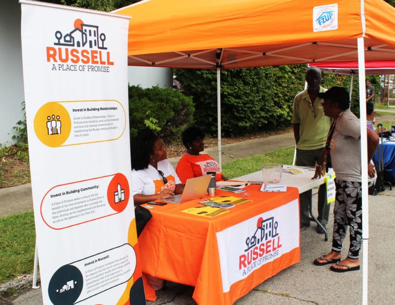 A Place of Promise is a justice-based initiative focused on generating investments in the people and places that make up the Russell neighborhood, which Sister Visitor serves.