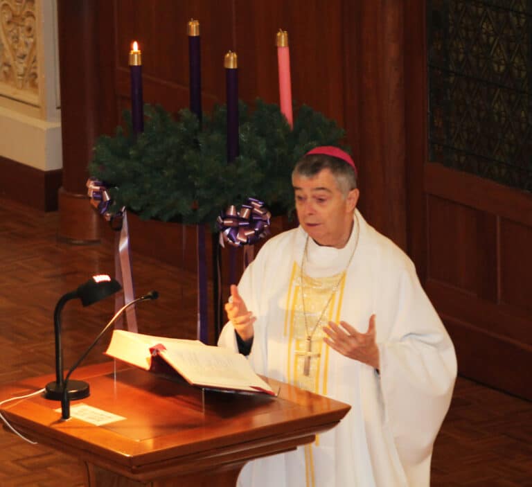 Bishop William Medley celebrated the Mass with Father Ray Goetz, chaplain at the Mount. Bishop William Medley celebrated the Mass with Father Ray Goetz, chaplain at the Mount.