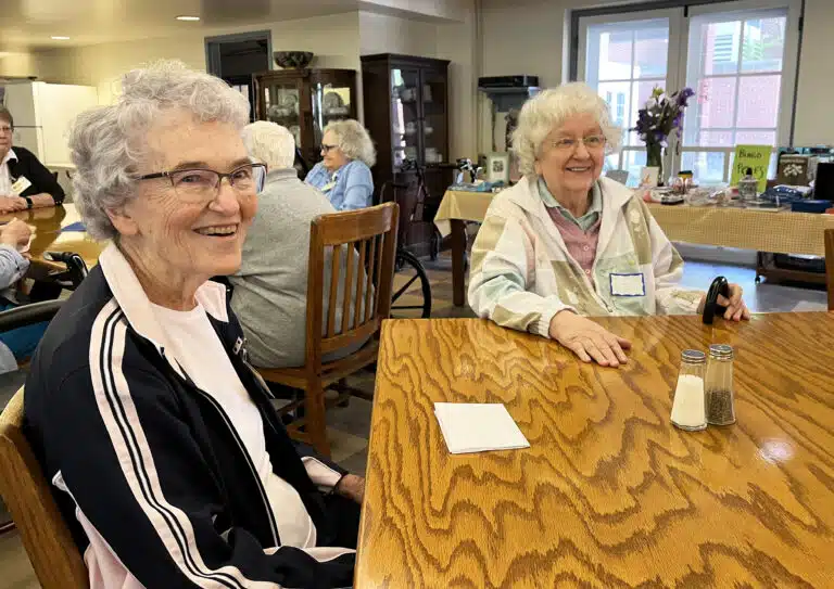 Sister Ann Patrice Cecil, left, and Sister Francis Louise Johnson are excited to get the day underway. Sister Ann Patrice Cecil, left, and Sister Francis Louise Johnson are excited to get the day underway.