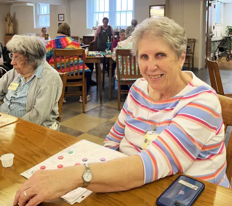 Sister Betsy Moyer, right, came in from Owensboro for the gathering. Seated next to her is Sister Luisa Bickett. Sister Betsy Moyer, right, came in from Owensboro for the gathering. Seated next to her is Sister Luisa Bickett.