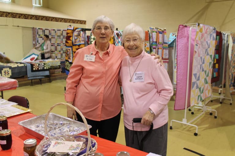 Sister Julia and Sister Marcella help sell handmade items, as well as jams and jellies