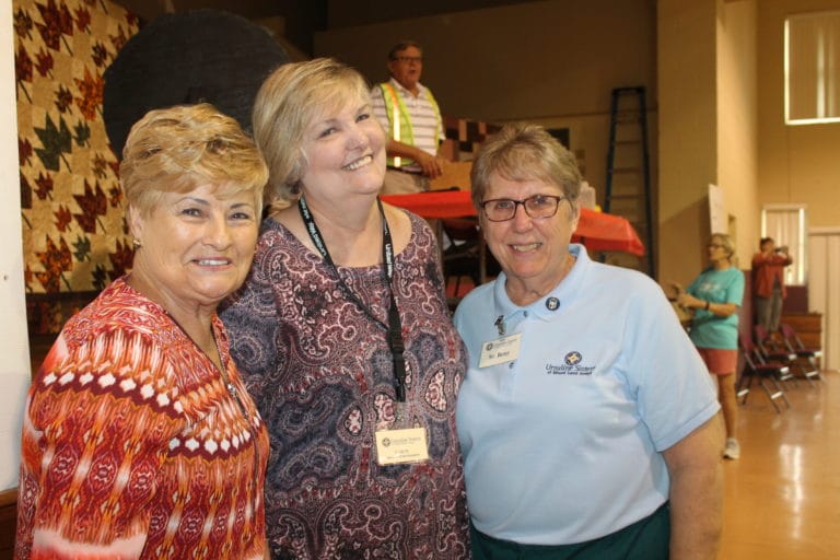 Carol Hill, Carol Braden-Clarke and Sister Betsy smile for the camera