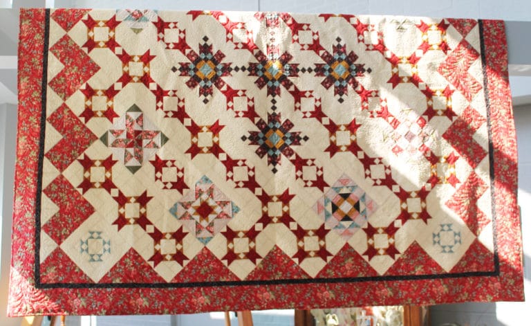 This quilt is hanging in the Retreat Center lobby.