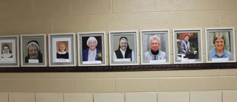 These are some of the photos of the sisters from St. Elizabeth, including the two living Ursuline Sisters, Sister Jacinta Powers, right, and Sister Nancy Murphy, third from right. These are some of the photos of the sisters from St. Elizabeth, including the two living Ursuline Sisters, Sister Jacinta Powers, right, and Sister Nancy Murphy, third from right.
