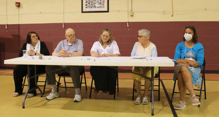 The Associate panelists are, from left, Joanne Thompson of Paola, Kan.; George Horishny of Memphis, Tenn.; Charlotte Paez of Louisville; Elaine Wood of Barlow, Ky.; and Tina Wolken of Owensboro. The Associate panelists are, from left, Joanne Thompson of Paola, Kan.; George Horishny of Memphis, Tenn.; Charlotte Paez of Louisville; Elaine Wood of Barlow, Ky.; and Tina Wolken of Owensboro.