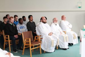 All the priests involved in the retreat join the seminarians for Mass each day.