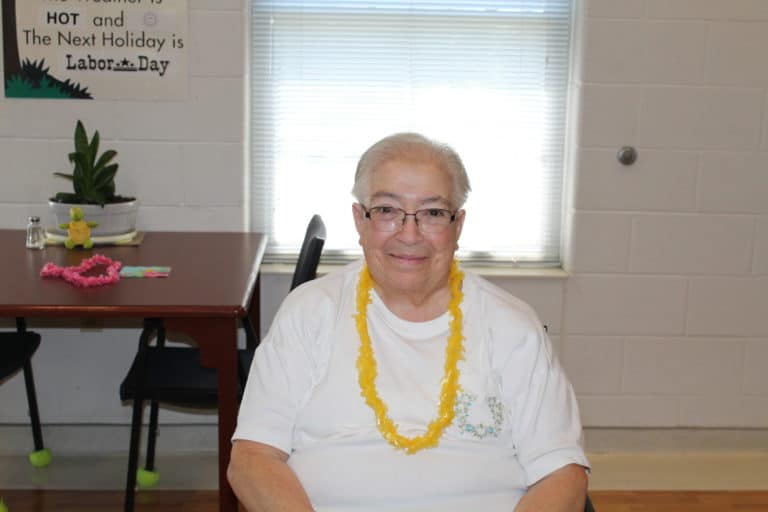 Sister Sara Marie Gomez shared her visit to Hawaii during the celebration.