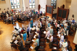 A wonderful mixture of Ursuline Sisters and Associates made a joyful noise during Mass.