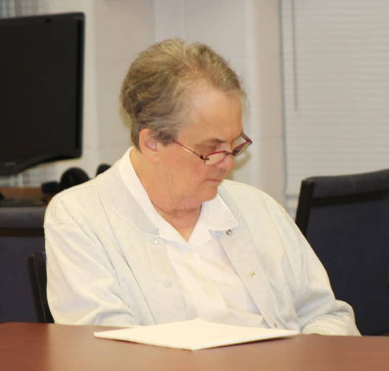 Sister Michael Marie Friedman agreed to take notes for the listening session.