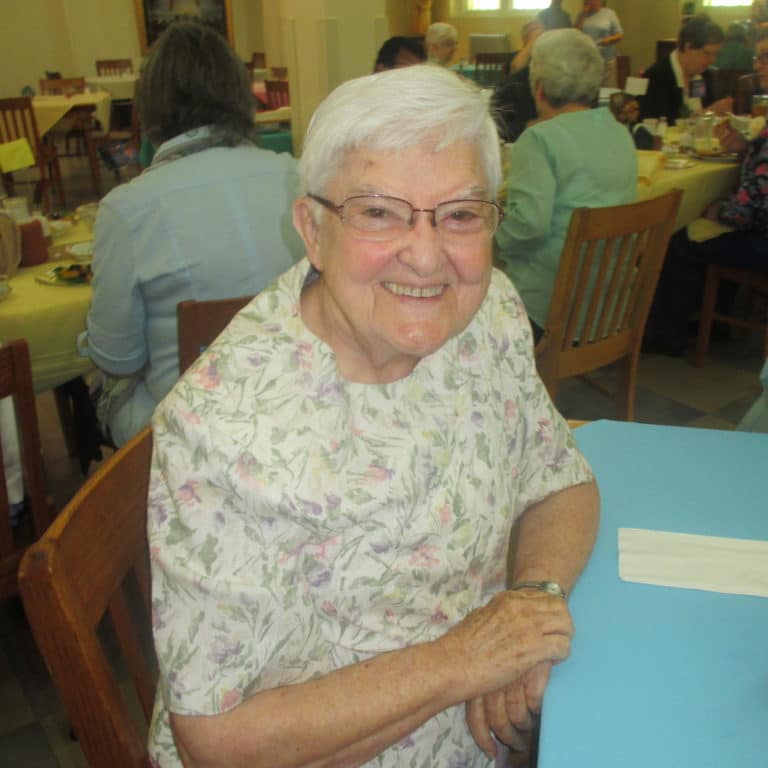 Sister George Mary Hagan is happy to be an Ursuline Sister.