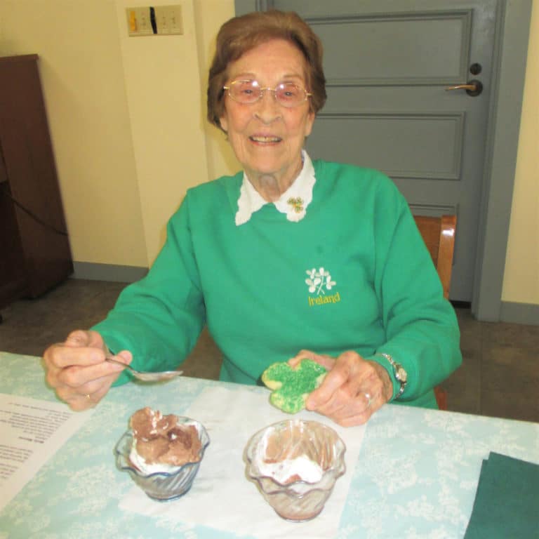 Sister Elaine Burke proves that when you must choose between ice cream and a shamrock cookie, choose both.