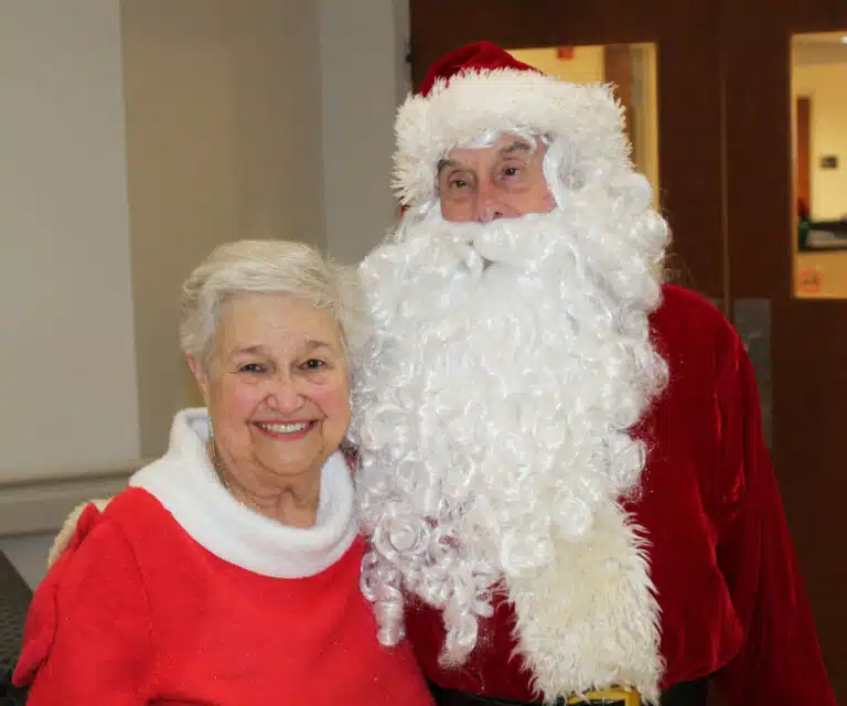 Santa’s extra curly beard was the topic of conversation for many of the Sisters. Santa’s extra curly beard was the topic of conversation for many of the Sisters.