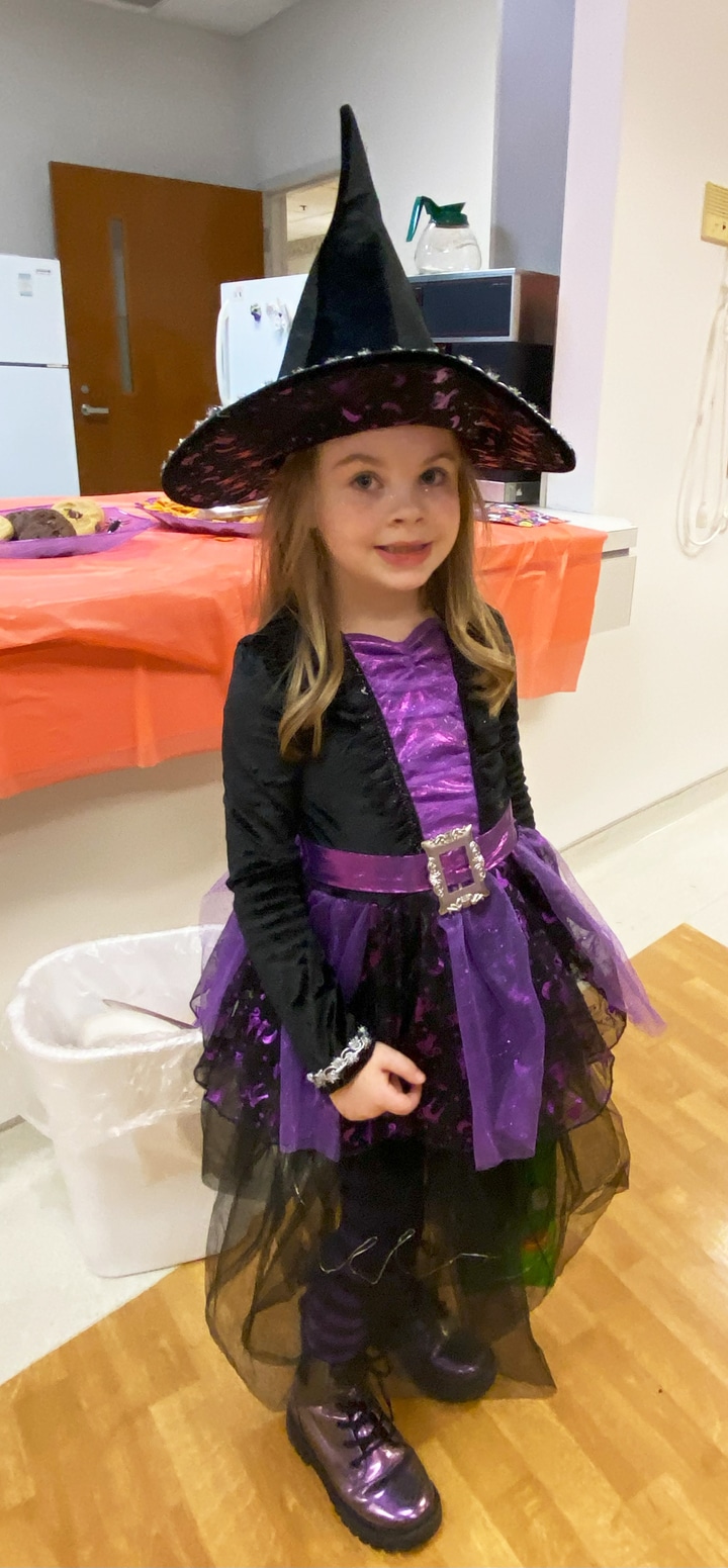 Paisley Cline, granddaughter of Debbie Turner,  is a little bit witchy.