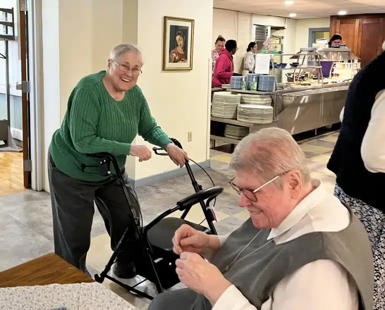 Ursuline Sister Karla Kaelin, left, and Glenmary Sister Pat Leighton are all smiles during the annual event. Ursuline Sister Karla Kaelin, left, and Glenmary Sister Pat Leighton are all smiles during the annual event.