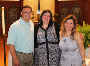 Sister Stephany poses with her brother Mark Nelson and her sister Treasa Nelson.