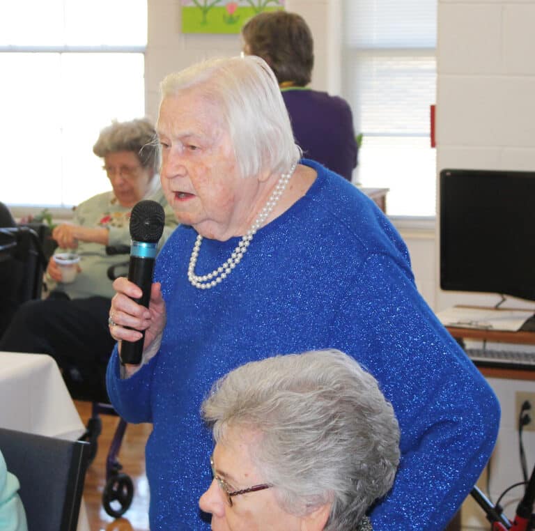 Sister Catherine Kaufman said Sister Marie loved exercise class so much she’d shout, “Whoopee!”