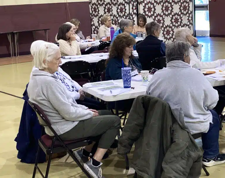 Ursuline Associate Martha House, left, was one of several Associates taking part in Sister Cheryl’s reflection day. Ursuline Associate Martha House, left, was one of several Associates taking part in Sister Cheryl’s reflection day.