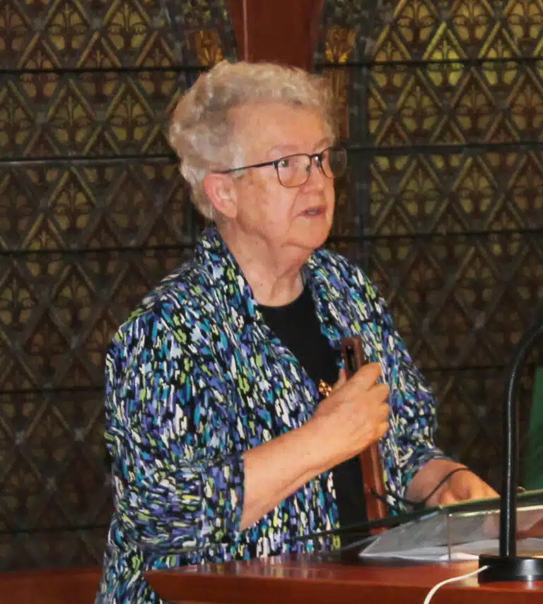 Sister Michele Morek reads the intercessions. Sister Michele Morek reads the intercessions.