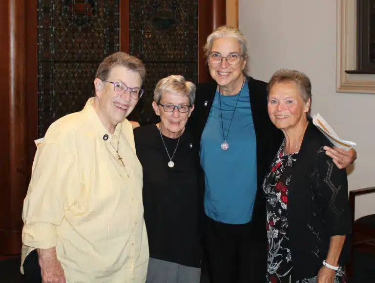 The first photo of the 2026-2030 Ursuline Leadership Council. From left, Sister Sharon Sullivan, congregational leader; Sister Judith Nell Riney, councilor; Sister Larraine Lauter, councilor; Sister Alicia Coomes, assistant congregational leader. The first photo of the 2026-2030 Ursuline Leadership Council. From left, Sister Sharon Sullivan, congregational leader; Sister Judith Nell Riney, councilor; Sister Larraine Lauter, councilor; Sister Alicia Coomes, assistant congregational leader.