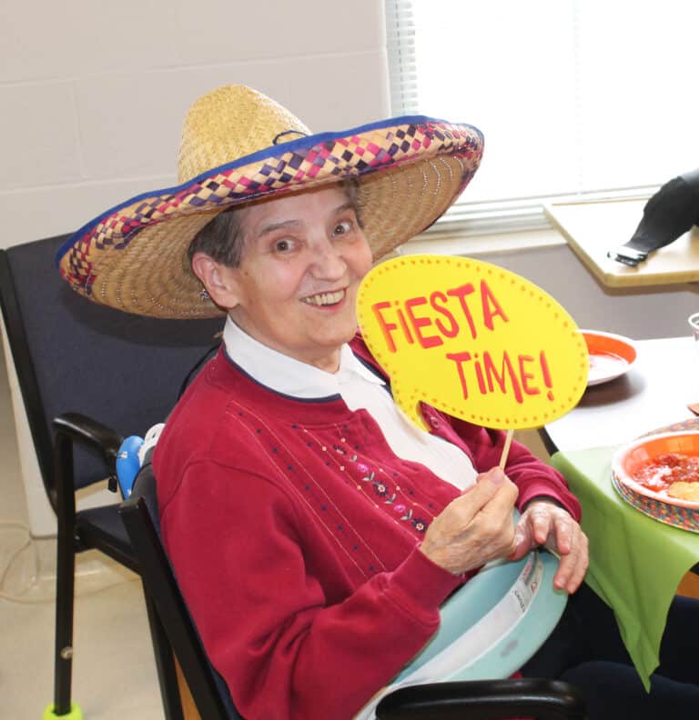 Sister Rose Karen Johnson looks right at home in her sombrero. Sister Rose Karen Johnson looks right at home in her sombrero.