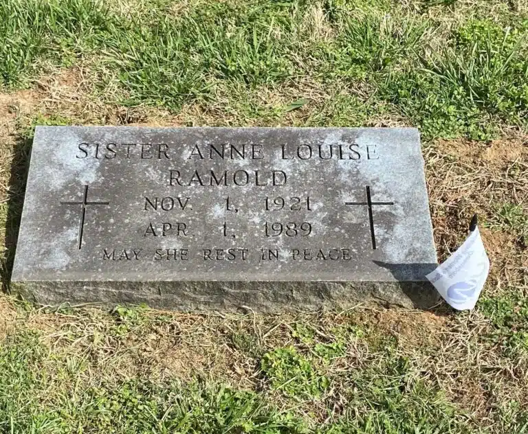 Sister Anne Louise Ramold, who received a flag on her headstone, served 24 years at Brescia College as chairwoman of the sociology department. She also founded the Ozanam club and served on boards focused on helping the poor.