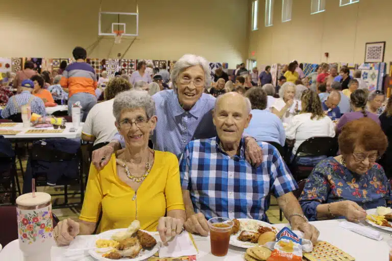 Sister Elaine Burke poses with her brother, Jerry Burke, and his wife Mary Ann at the event. Sister Elaine Burke poses with her brother, Jerry Burke, and his wife Mary Ann at the event.