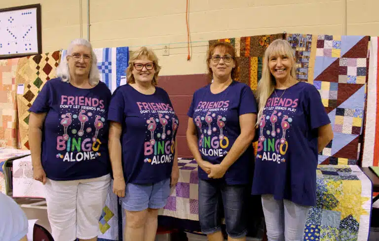 You can always tell when friends plan to gather together for Quilt Bingo. You can always tell when friends plan to gather together for Quilt Bingo.