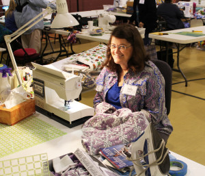 Sally Haines, of New Albany, Ind., has been quilting for 40 years.