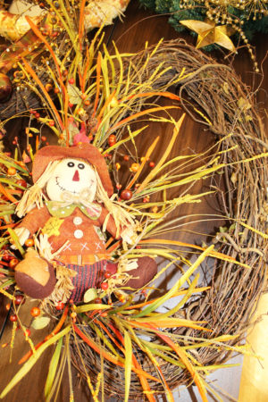 Scarecrow wreath