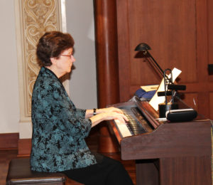 Sister Mary Henning, who has worked with Sister Stephany as the director of Postulants the past two years, provided the music for the Rite of Entrance.