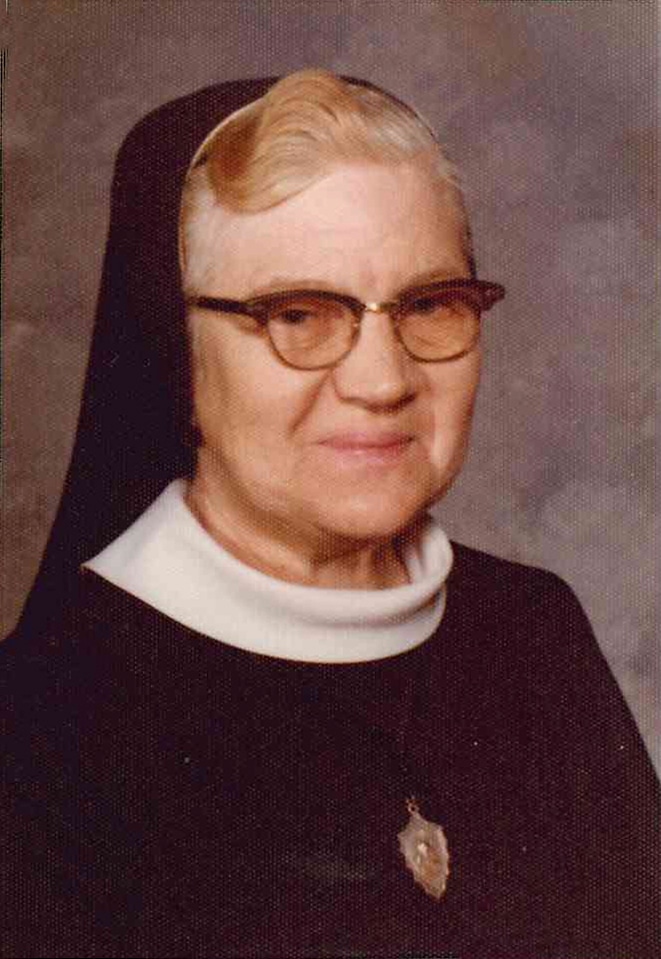 Sister Ruth Helen Flaherty joined the Ursuline Sisters in 1937 from St. Theresa's Parish. She died in 1989.