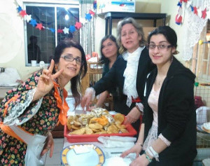 Empanadas . . . spicy meat pies . . . are one of the main attractions at every Chilean celebration.