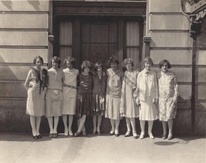 The first National Convention of the Kappa Delta Phi Sorority in June 1926. Nan is in the center of the group.