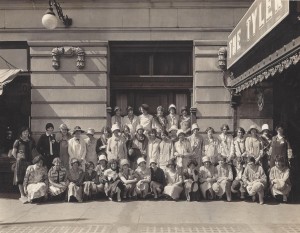 A group photo of the the first National Convention. Nan is in the bottom row, fourth from the left.