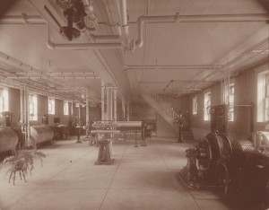 Vintage view of the St. Angela Hall basement.